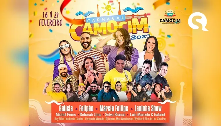 Prefeitura de Camocim divulga as atrações do Carnaval 2023; o maior do litoral oeste do estado