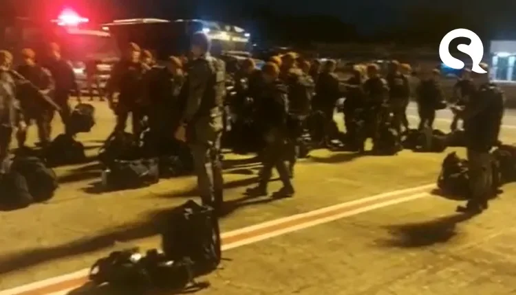 PMs cearenses embarcam para combater atos golpistas em Brasília