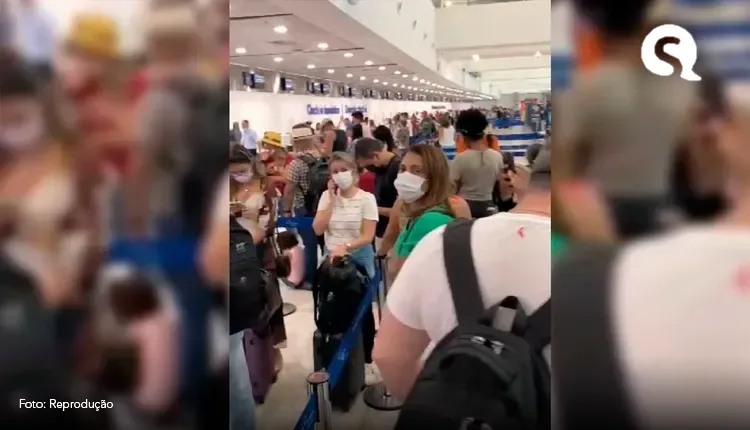 Cancelamento de voos devido a fortes chuvas causa tumulto no aeroporto de Fortaleza