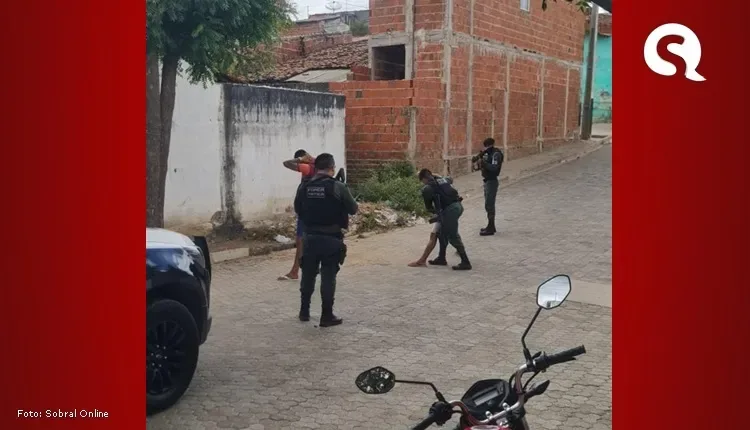 Operação da PM contra roubos em Sobral, realiza prisão de duas pessoas com mandado em aberto