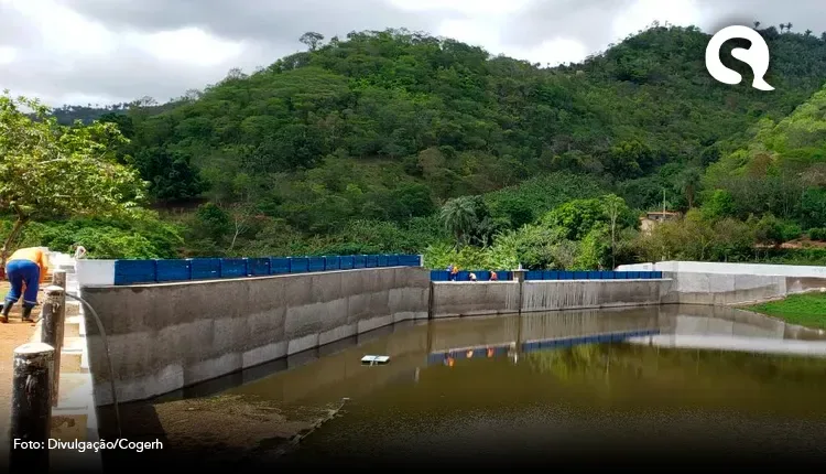 Açude Tijuquinha, em Baturité, é o segundo a sangrar no Ceará em 2023