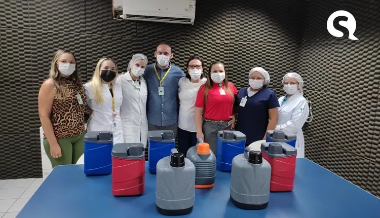 Serviço de Hemodiálise da Santa Casa recebe doação de garrafas térmicas para lanche dos pacientes de empresas de Sobral e Ipu