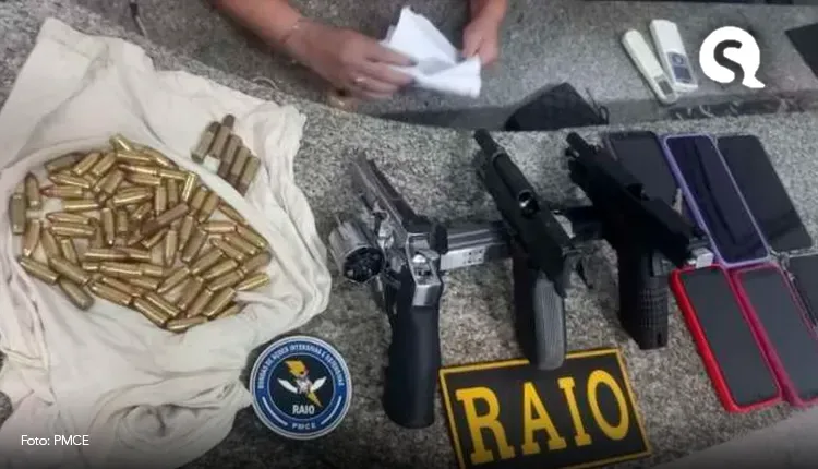 Grupo criminoso é preso com armas, munições e moto com placa adulterada em Itapipoca
