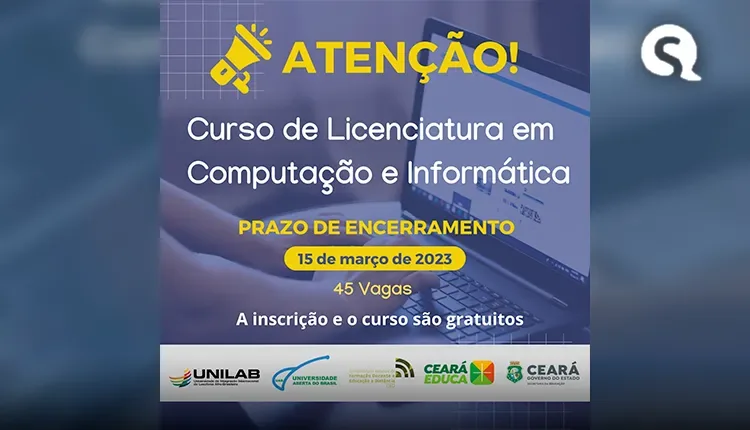 Unilab Oferta curso Gratuito de Licenciatura em Computação e Informática; Saiba como se Inscrever