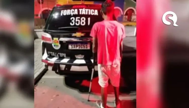 Homem de muleta tenta assaltar comércio no Ceará e é preso