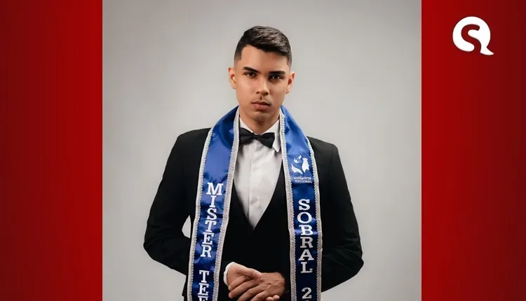 Aclamado como Mister Teen Sobral, Ryldson Costa irá representar o município de Sobral no concurso de beleza Estadual