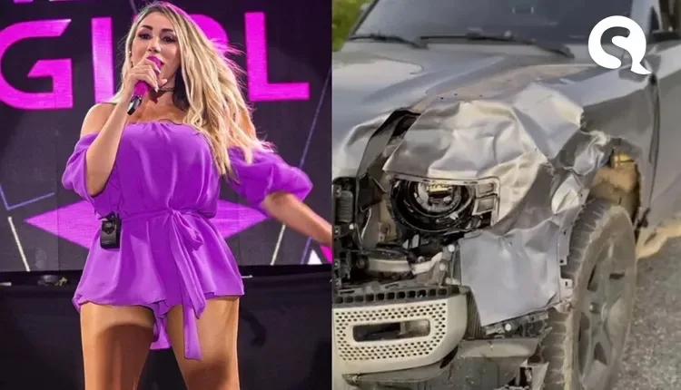Taty Girl sofre acidente de carro causado por vaca no Rio Grande do Norte