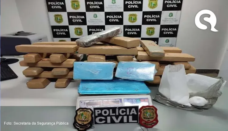 Mais de duas toneladas de drogas foram apreendidas no Ceará entre janeiro e abril de 2023