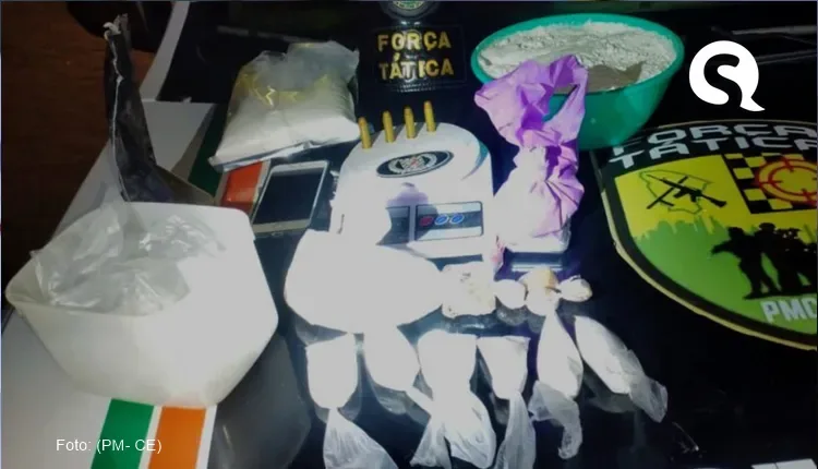 polícia descobre laboratório de drogas e prende um suspeito em Caucaia