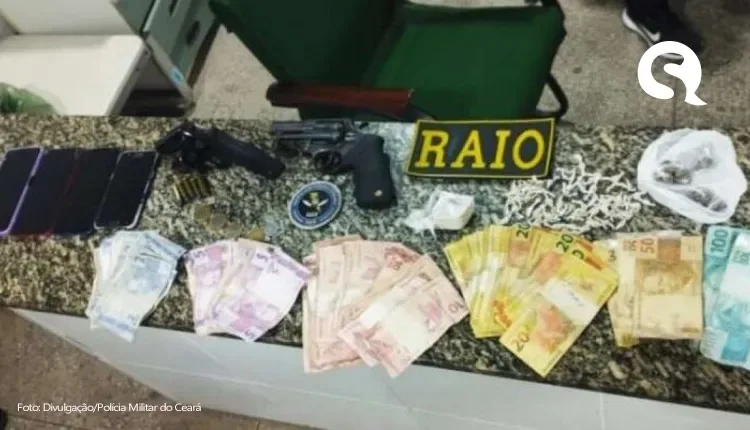 Grupo é preso com armas e drogas em Viçosa do Ceará