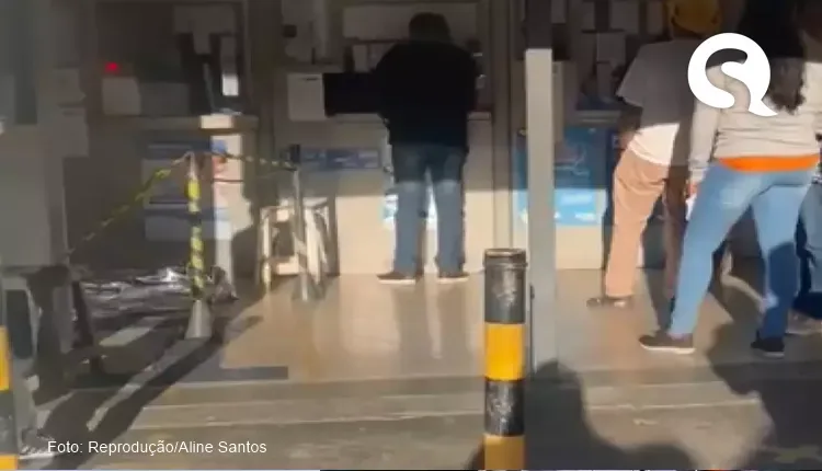 Vídeo mostra lotérica funcionando mesmo com homem mort0 dentro