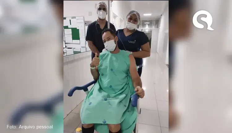Aluno que teve coluna lesionada em aparelho de academia com 150 kg recebe alta