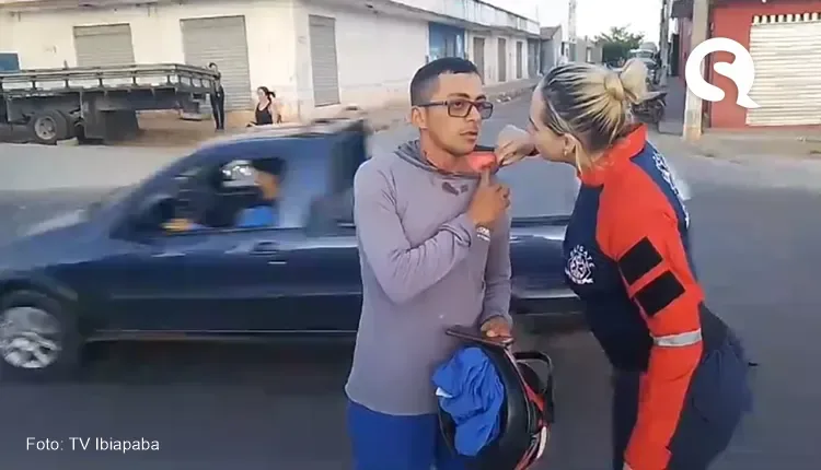 Motociclista tem pescoço cortado por linha com cerol em Tianguá: ‘Salvo por um milagre’