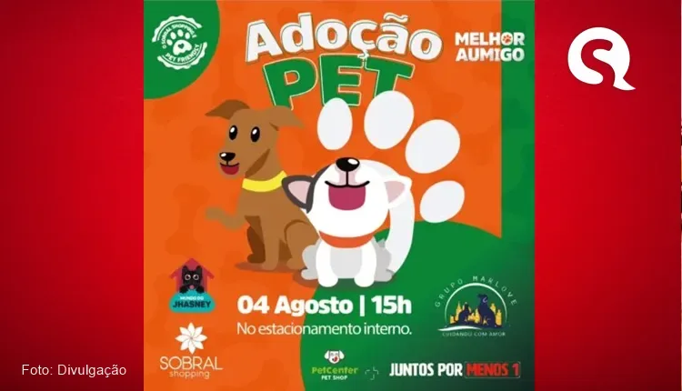 Sobral Shopping promove Feira de Adoção Pet na sexta-feira (4/8)
