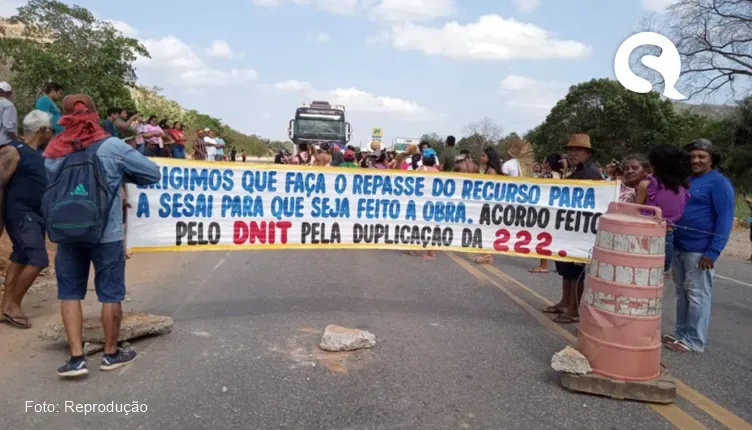Indígenas fecham BR- 222 em cobrança por acordos firmados com o DNIT