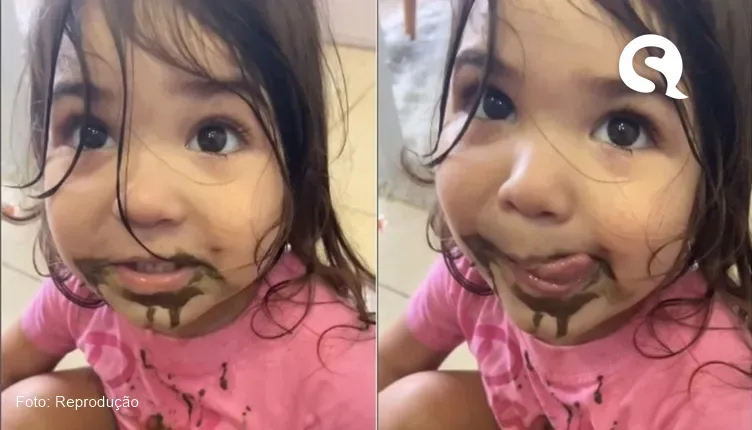 Menininha viraliza com chocolate quente feito de terra e água do cachorro: “delicinha”