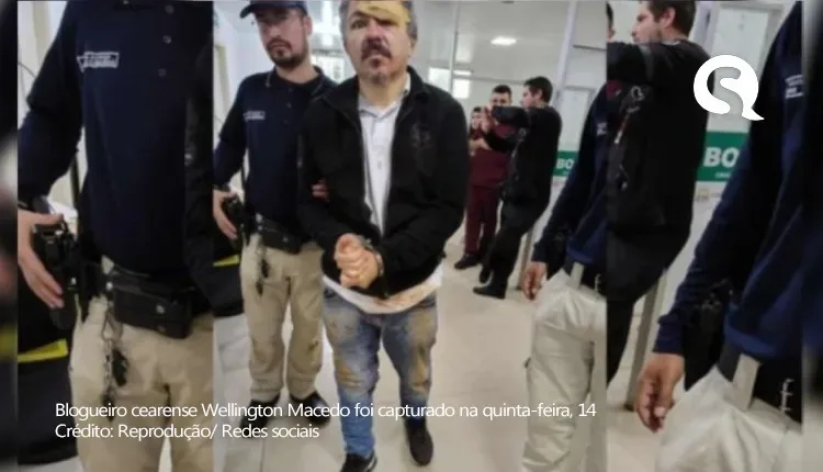 Blogueiro Sobralense Welligton Macedo resistiu à prisão no Paraguai e estava sujo de lama e sangue