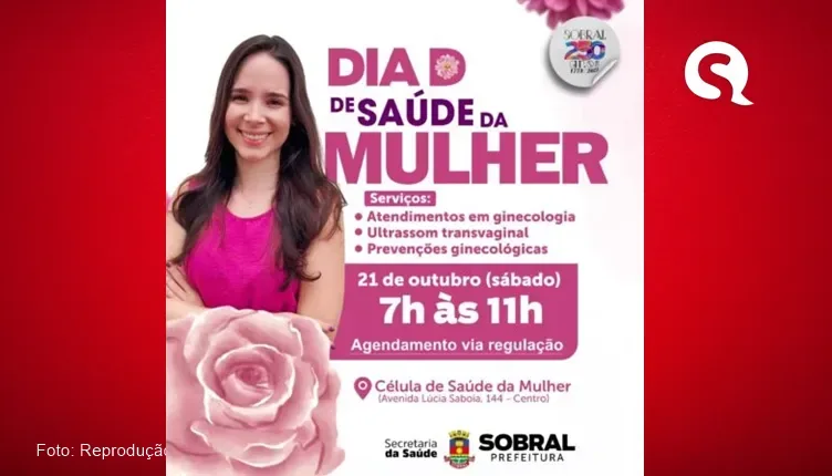 Secretaria da Saúde promove Dia D de Saúde da Mulher neste sábado (21/10)