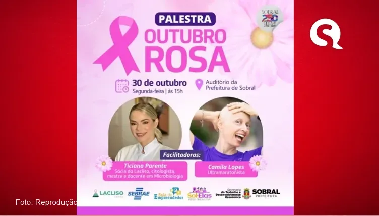 Secretaria do Trabalho e Desenvolvimento Econômico realiza HOJE palestra em alusão ao Outubro Rosa