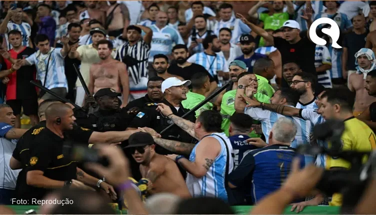 Torcedores de Brasil e Argentina brigam na arquibancada do Maracanã