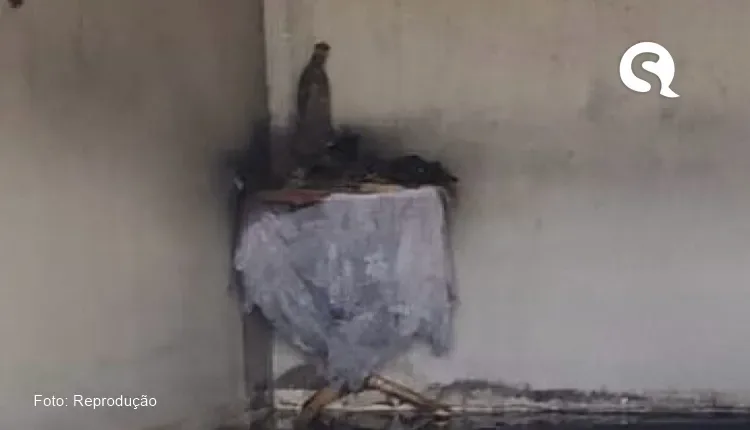 Imagem de Nossa Senhora é encontrada intacta após incêndio em Canindé