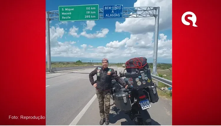 Motociclista carioca que viajava vários países em moto morre em acidente na cidade de Cruz