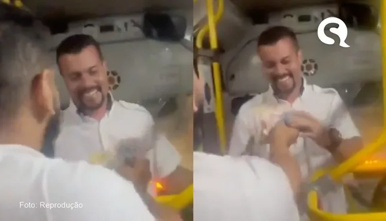 Passageiros fazem vaquinha para motorista de ônibus que passou o Reveillon trabalhando