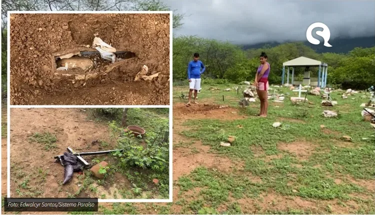 Cemitério é vilipêndiado na zona rural do distrito de Jaibaras, em Sobral