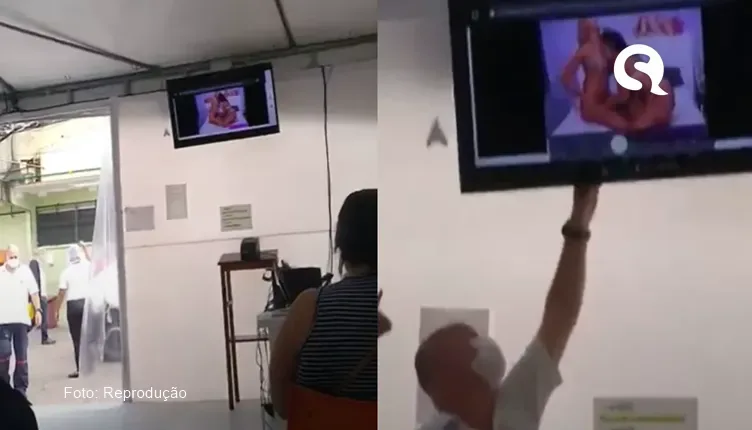 Filme pornográfico é exibido em TV de sala de espera de uma UPA, no Pará
