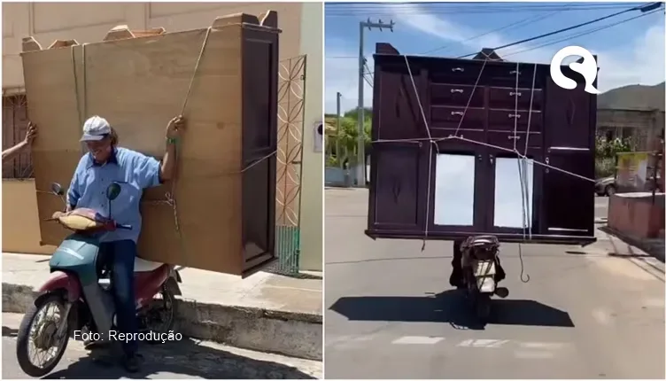 Quem é o cearense que impressionou Will Smith ao transportar guarda-roupa em moto