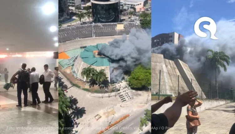Incêndio atinge prédio da Assembleia Legislativa do Ceará