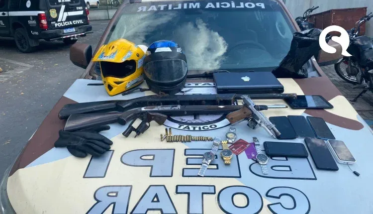 Dois suspeitos são mortos em confronto com a PM em Sobral e três são capturados