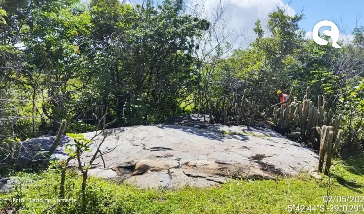 Gravuras rupestres pré-históricas são descobertas durante escavações para obra no CE; veja imagens