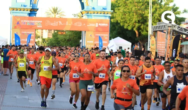 Em sua 6ª edição, Meia Maratona de Sobral leva mais de 1.500 atletas para as ruas da cidade