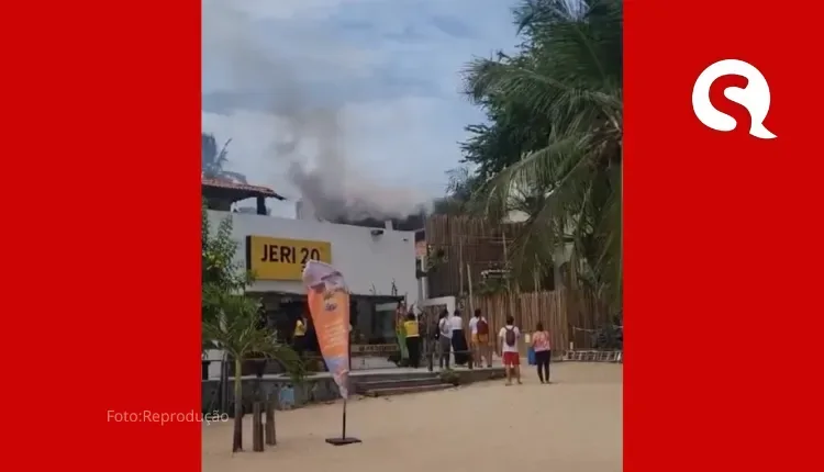 Incêndio em clube de festas em Jericoacoara é contido pelos Bombeiros