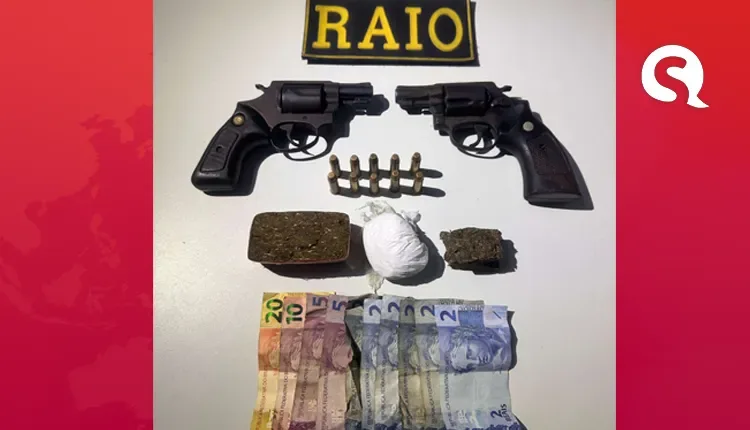 Polícia Militar prende em flagrante dois suspeitos de envolvimento com o tráfico de drogas em Sobral