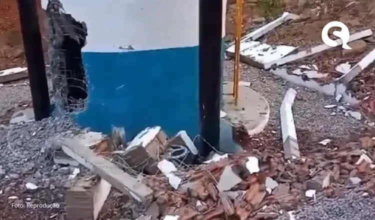 Criminosos vandalizam adutora que seria inaugurada nesta quarta (28) em Pedra Branca, no Ceará