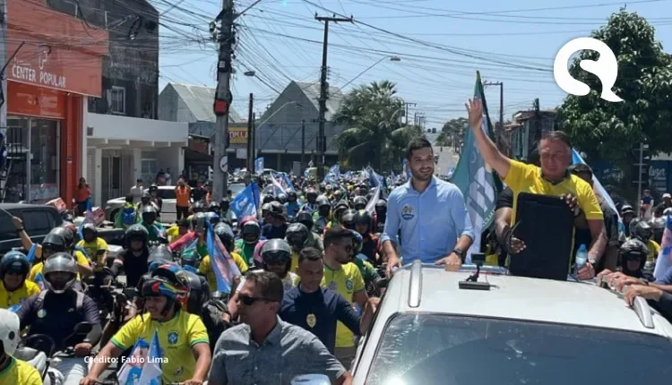 Eleição em Fortaleza: Bolsonaro participa de carreata da campanha de André Fernandes