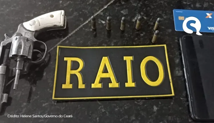 Após tentativa de triplo homicídio, Polícia Militar prende em flagrante suspeito com arma de fogo e munições em Sobral