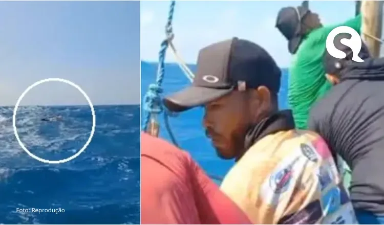 Pescador à deriva grava naufrágio da própria embarcação em alto mar: ‘Aguardando um milagre’
