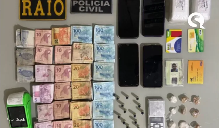 Ação conjunta resulta na prisão de suspeito de tráfico e posse ilegal de arma de fogo em Morrinhos