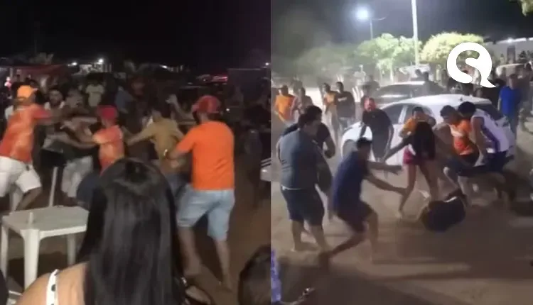 Apoiadores de partidos rivais brigam e deixam pessoas feridas em Ibiapina na Serra da Ibiapaba