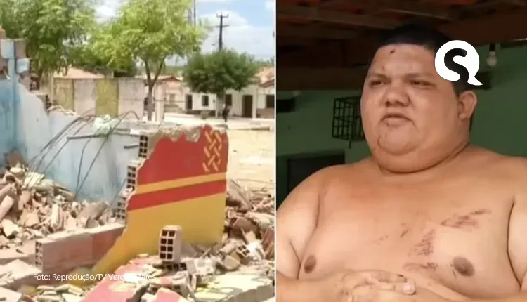 Ônibus desgovernado destrói bar e deixa pessoas feridas em Massapê
