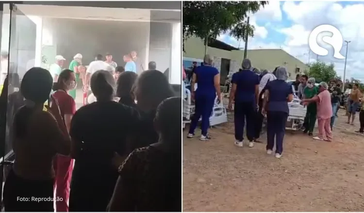 Incêndio atinge hospital e pacientes são retirados às pressas