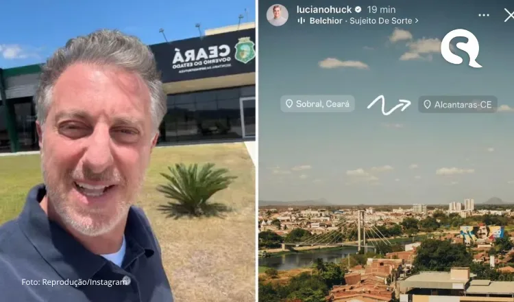 Luciano Huck chega ao Ceará para entregar prêmio milionário a telespectador de Alcântaras