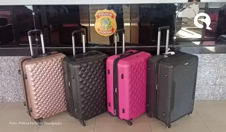 Passageiras são presas pela PF em aeroporto no Ceará com 132 tabletes de maconha nas malas