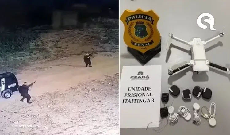 PF prende suspeitos de usar drones para entregar chips, carregadores e relógios em presídios no Ceará
