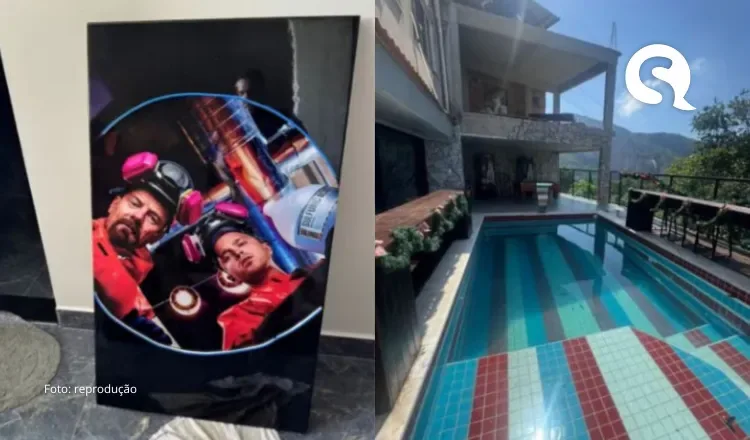 Mansão de traficante de Ceará no RJ tem piscina, poster de Breaking Bad e geladeiras de cerveja