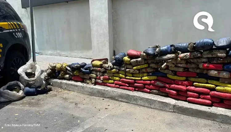 180 kg de droga escondidos em pneus são apreendidos em Sobral, no Ceará