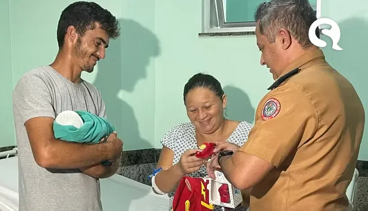 Bebê nasce após Corpo de Bombeiros resgatar gestante ilhada na cidade de Forquilha